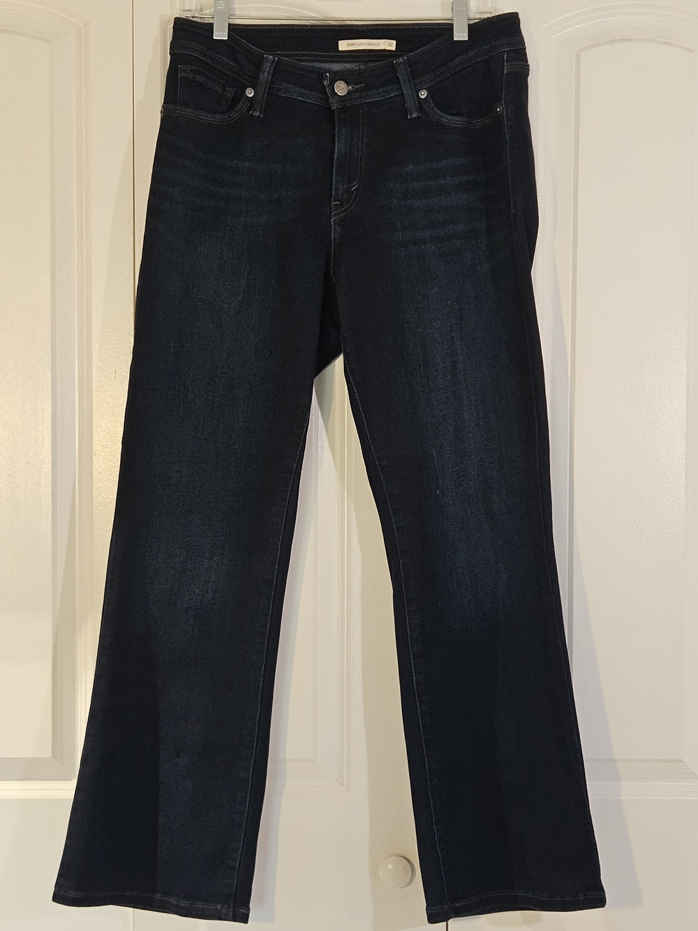 Levis Women's 529 Jeans Size 12 Dark Wash Curvy Bootcut Stretch Denim